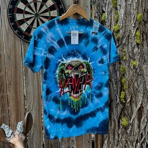Slayer tie-dye Snake and Skull Shirt.